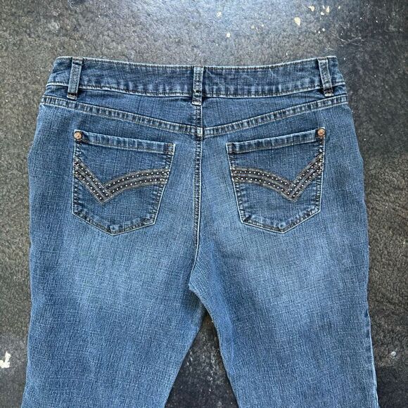 Apt 9 Grey Colored Women’s Jeans Bootcut Style Size 10 Cotton Blend - Picture 4 of 10